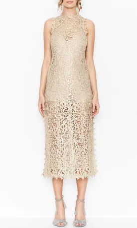 Bordeaux Dress- Gold