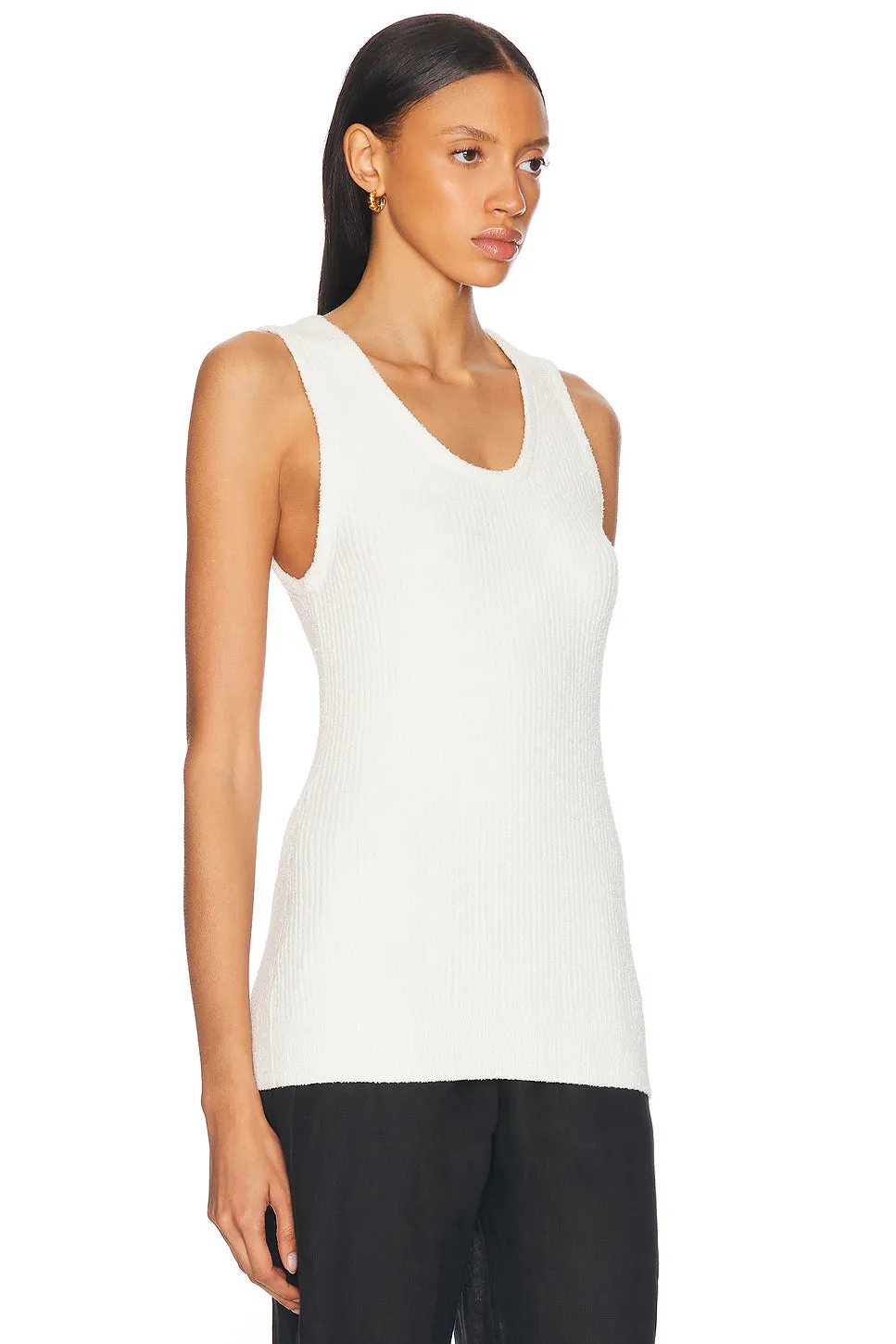 Boucle Knit Tunic Top