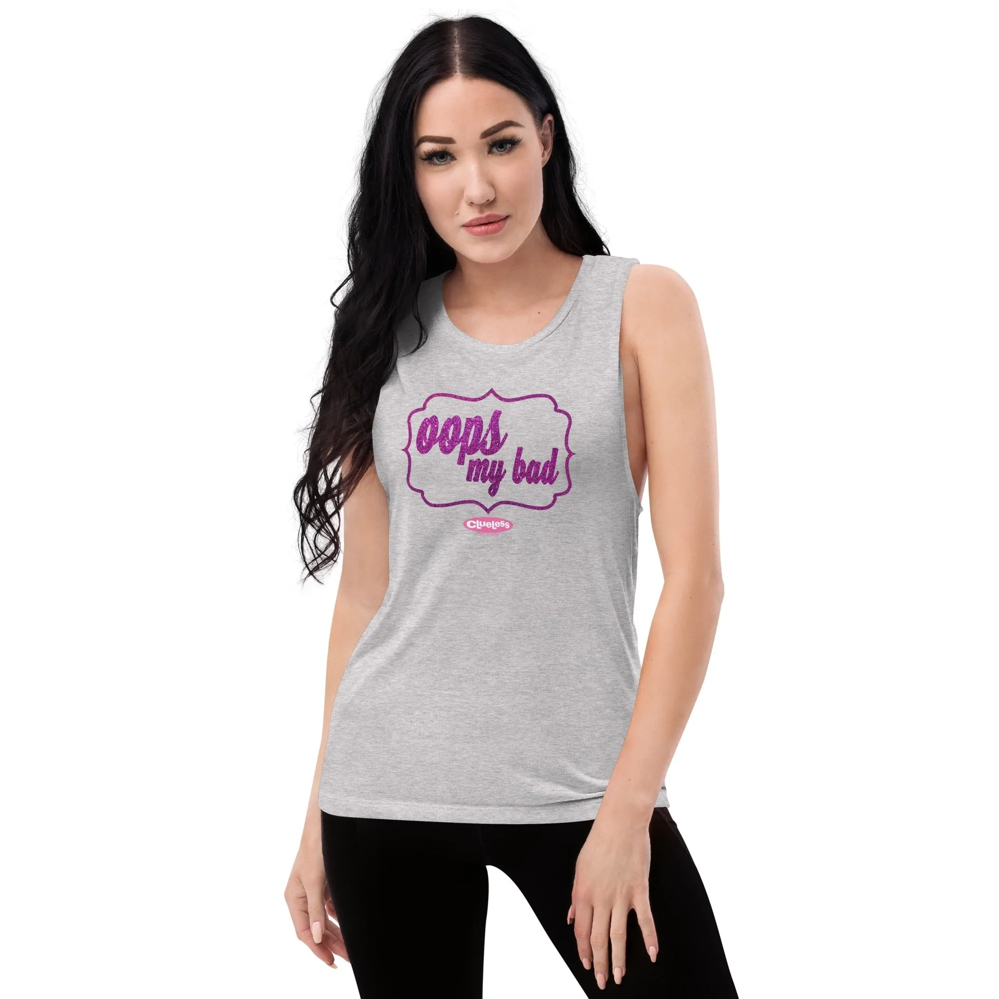 Clueless Oops My Bad Women's Muscle Tank Top