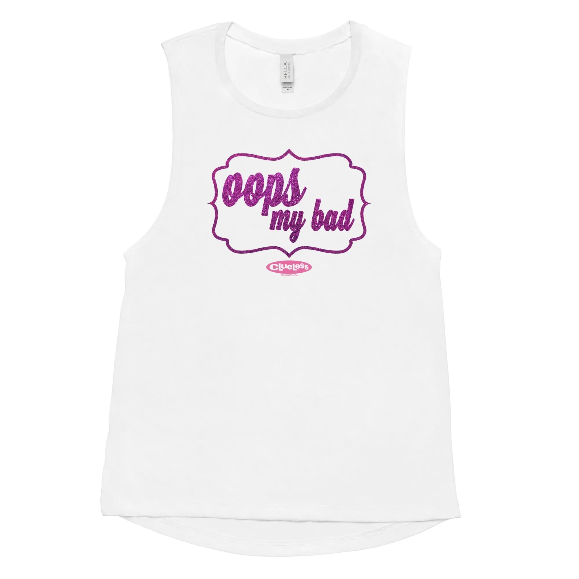 Clueless Oops My Bad Women's Muscle Tank Top