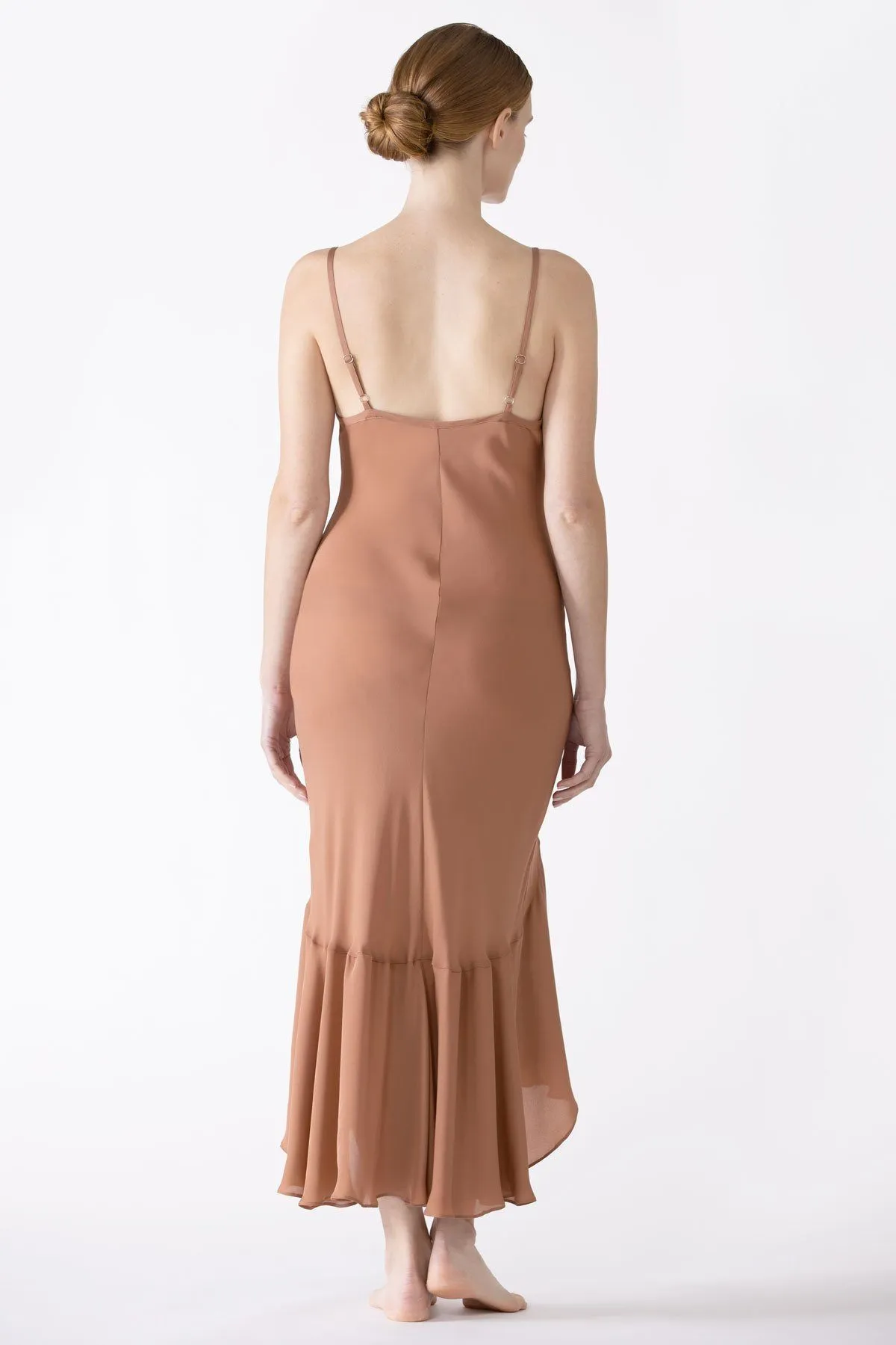 Dahlia Flutter Silk Midi Dress