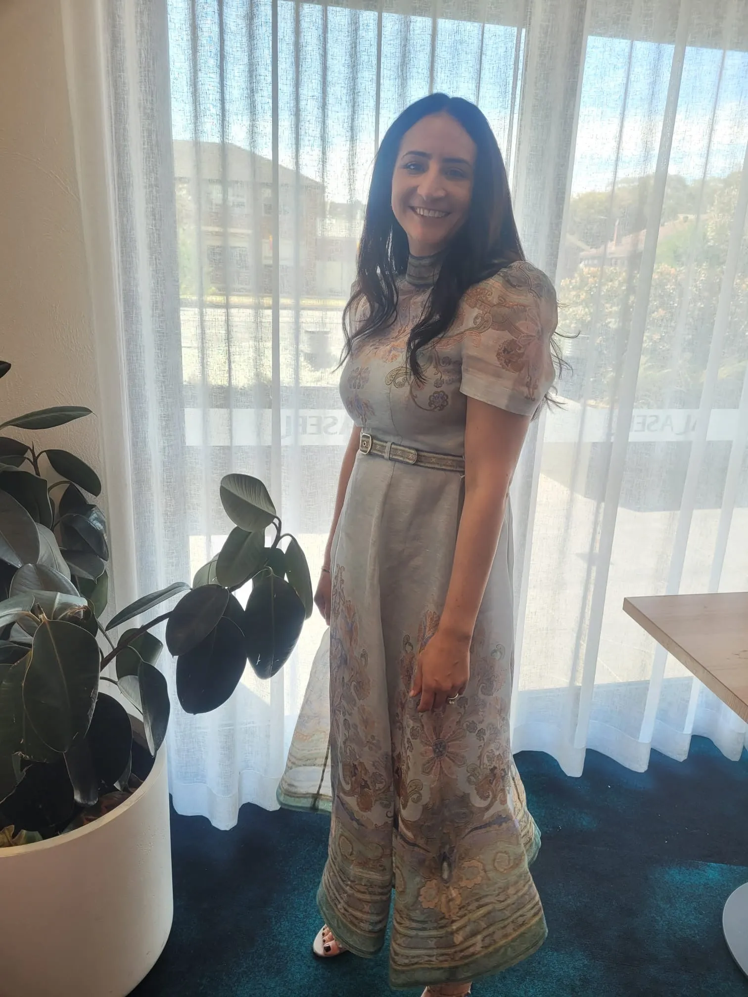 Eden Belted Midi Dress