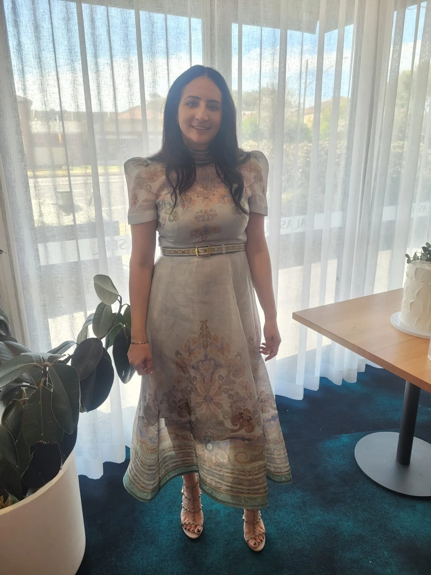 Eden Belted Midi Dress