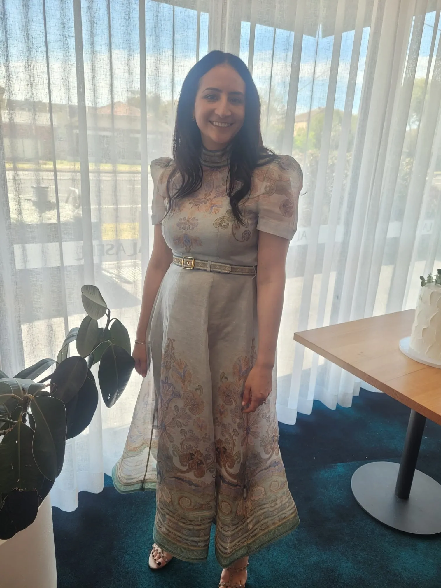 Eden Belted Midi Dress