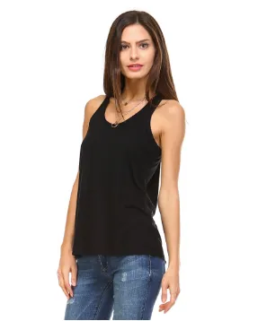 Flowy Tank Top - Black
