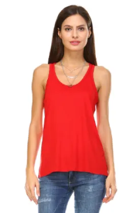 Flowy Tank Top - Red