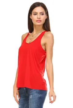 Flowy Tank Top - Red