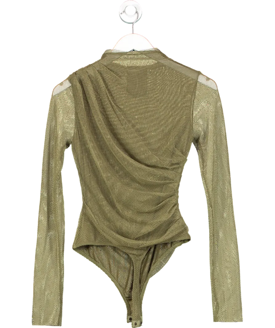 Free People Green On My Way Bodysuit UK S