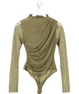 Free People Green On My Way Bodysuit UK S