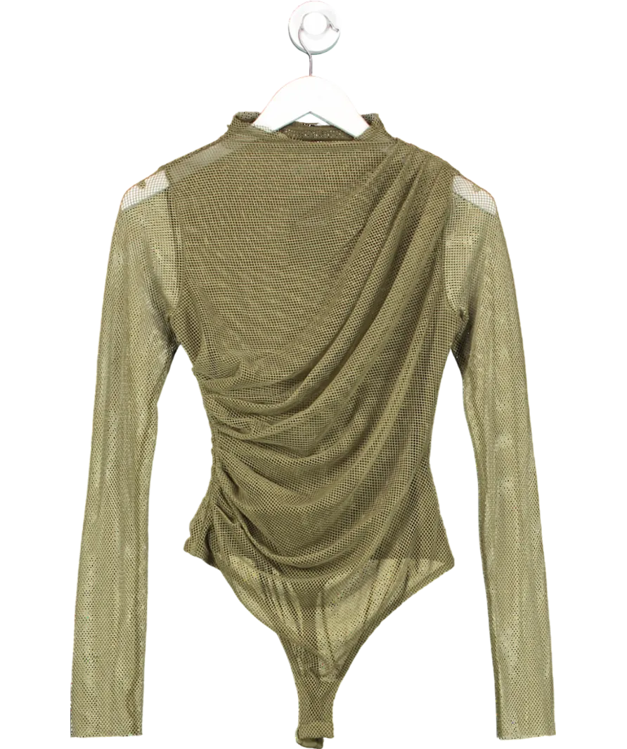 Free People Green On My Way Bodysuit UK S