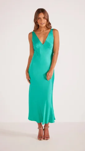 Gaia Bias Slip Midi Dress