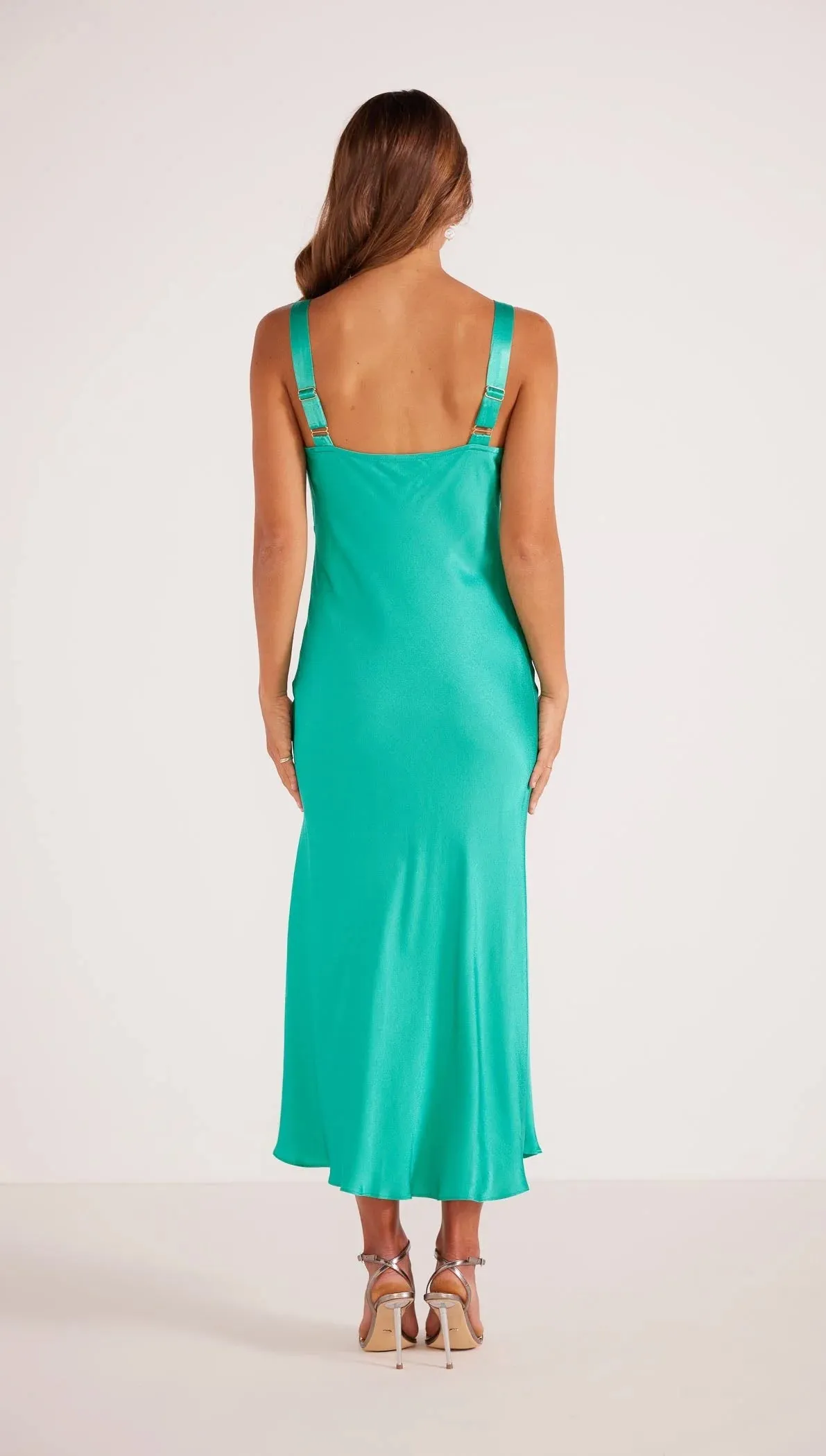 Gaia Bias Slip Midi Dress