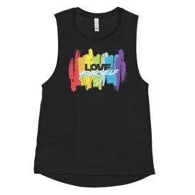 JoJo Siwa Love Yourself Women's Muscle Tank Top