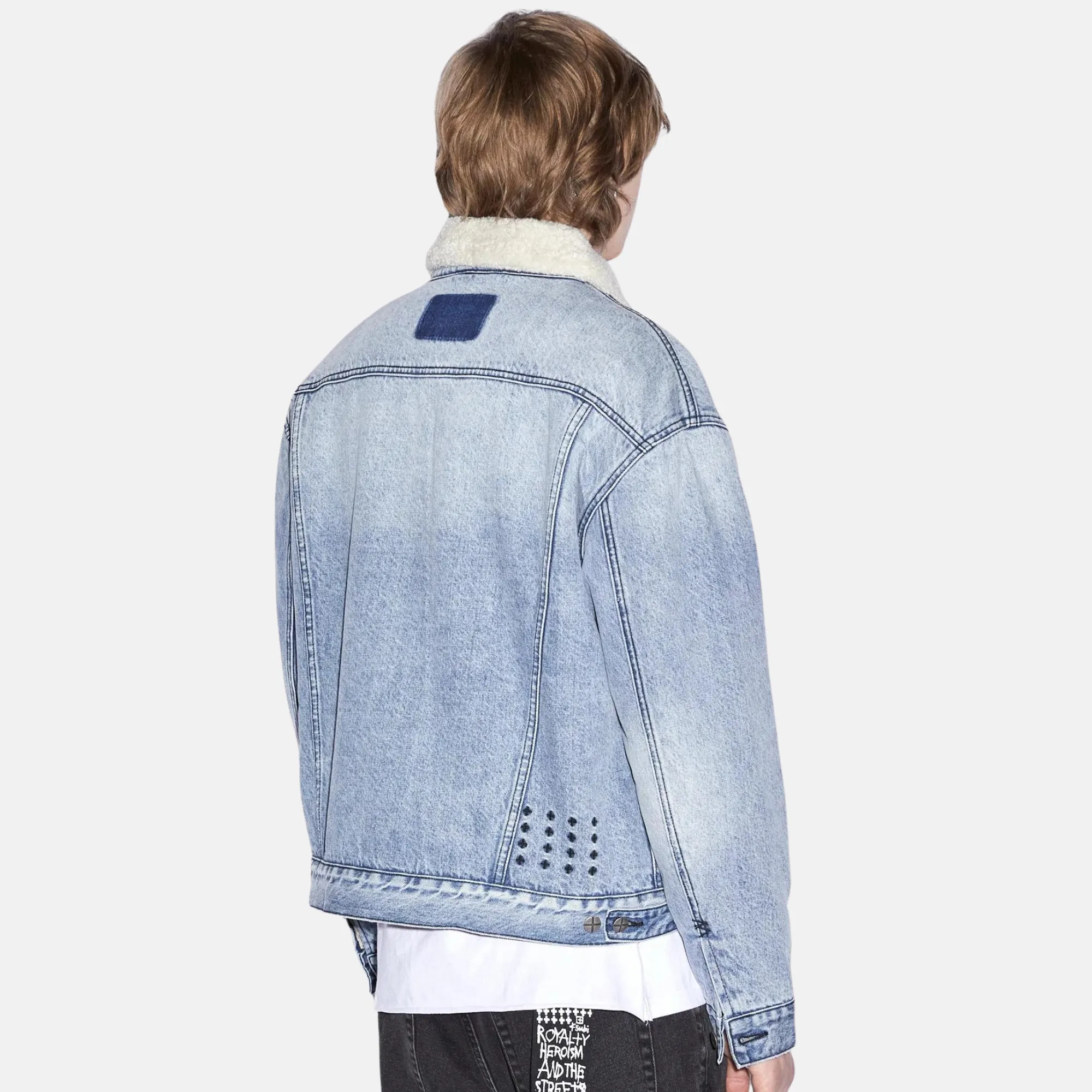 Ksubi Oh G Mid Blue Sherpa Jacket