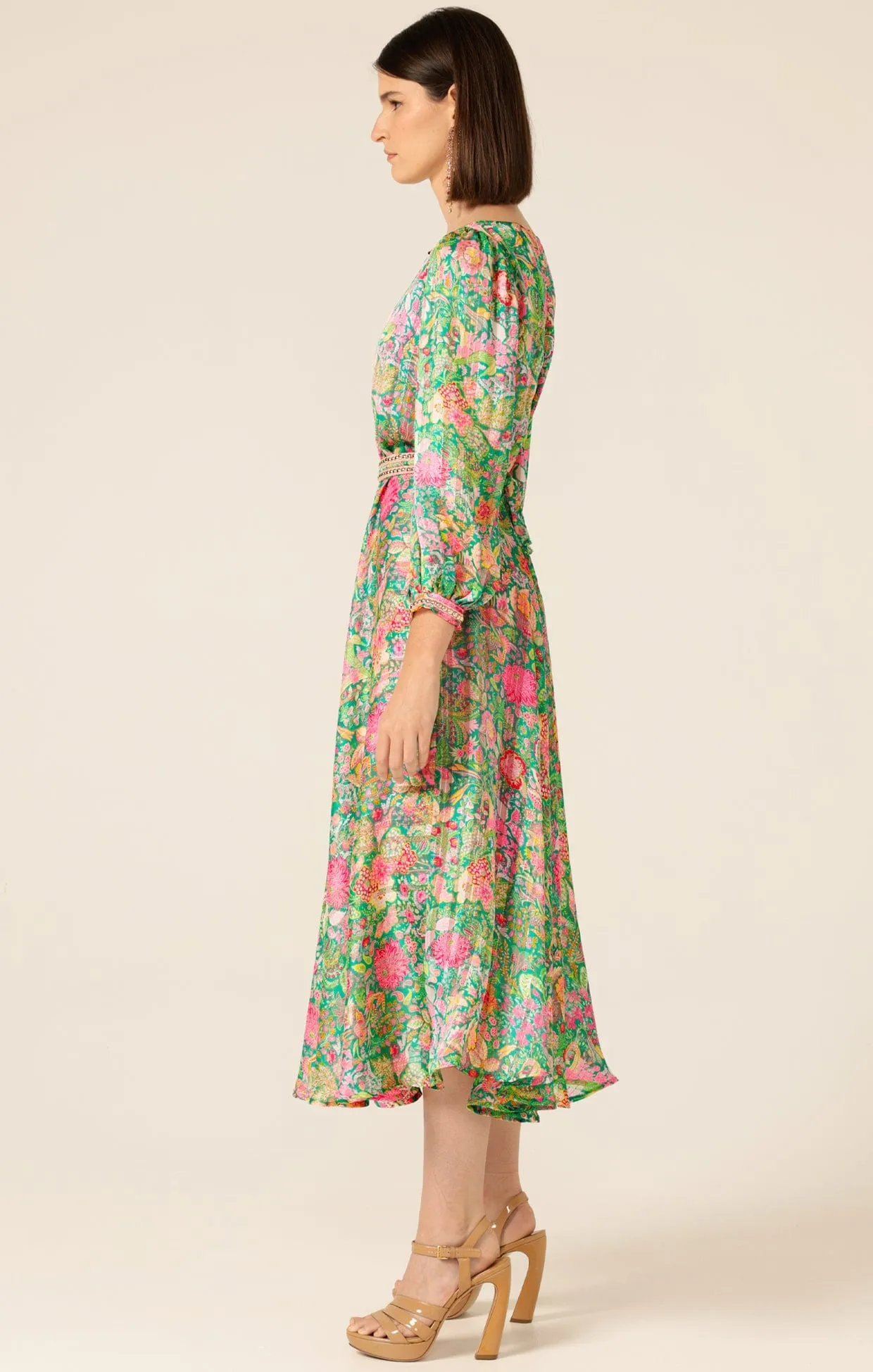 PASTEL PARADISE MIDI DRESS