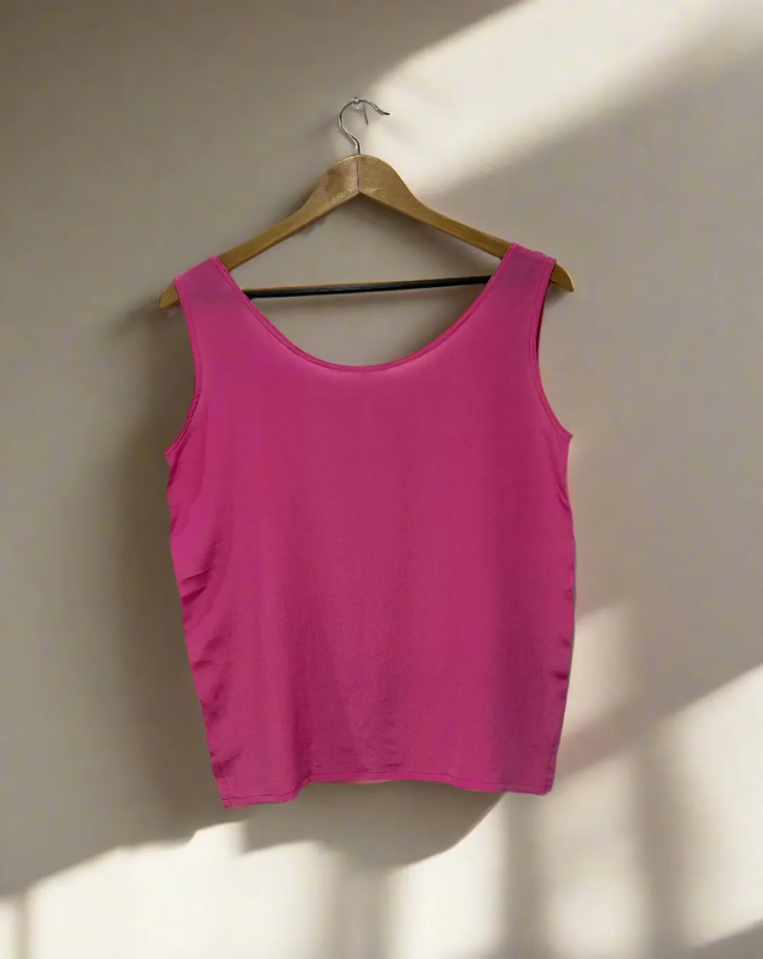 Pink Silk Tank