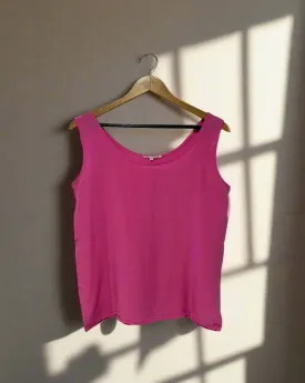 Pink Silk Tank