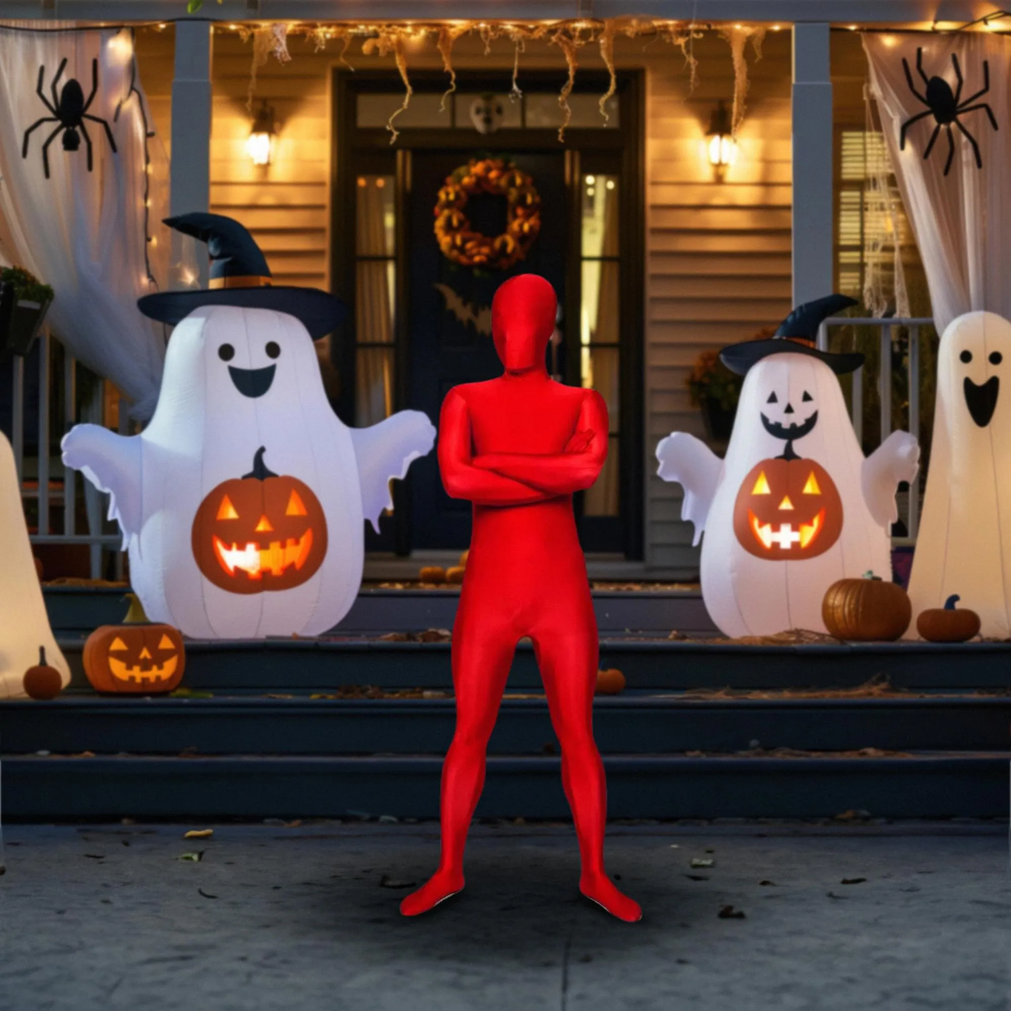 Red Morf Bodysuit Adult Costume