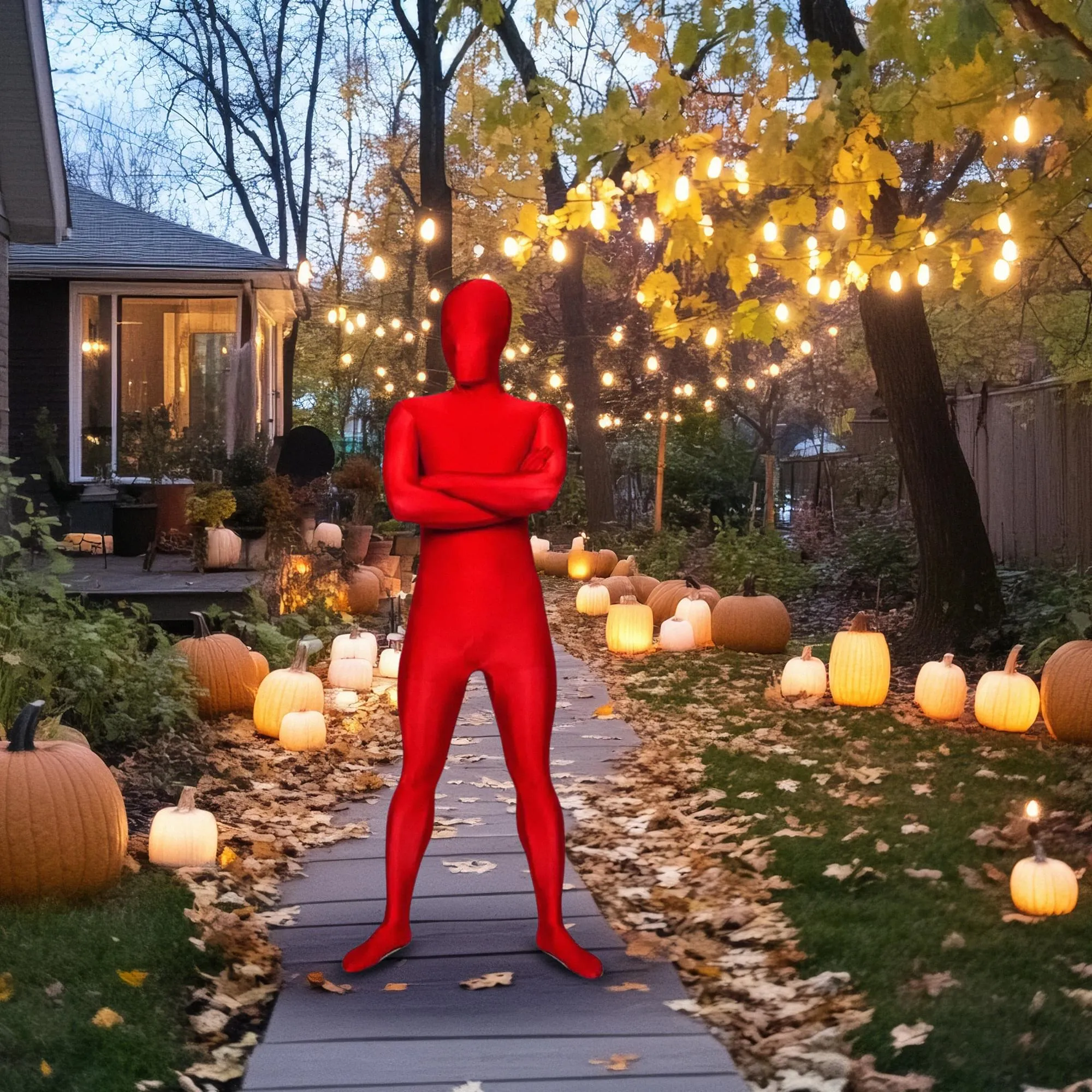 Red Morf Bodysuit Adult Costume