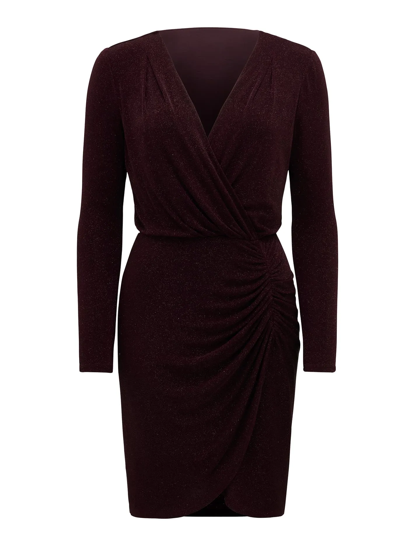 Sarah Glitter Ruched Mini Dress