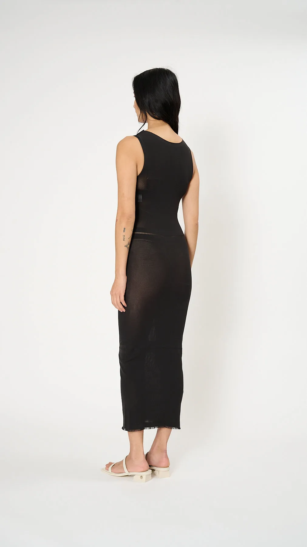 Skin AP Dress in Dark Brown
