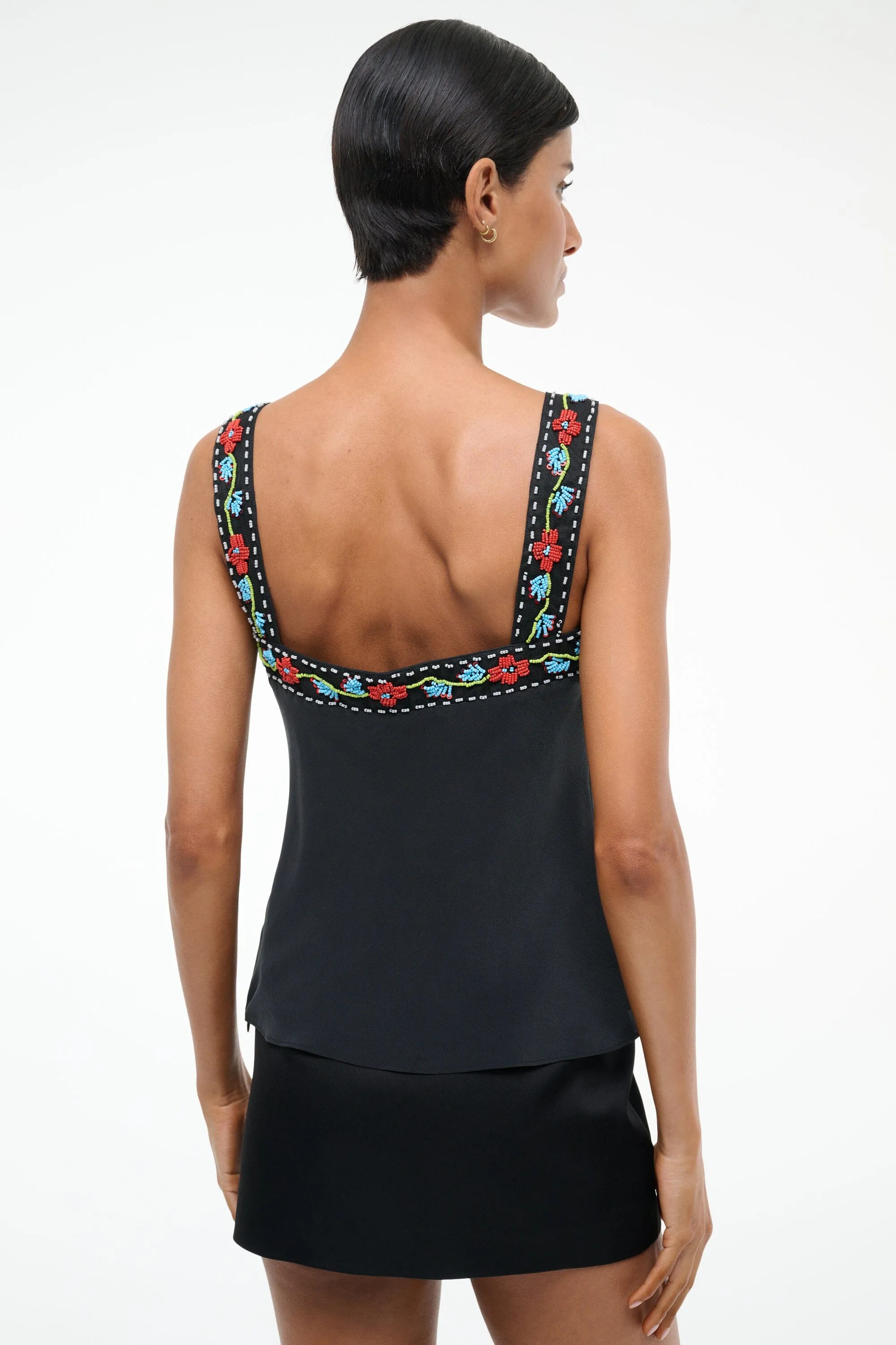 VERONICA SILK TOP | BLACK