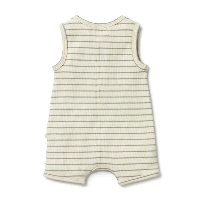 Wilson & Frenchy Petit Sage Organic Henley Growsuit