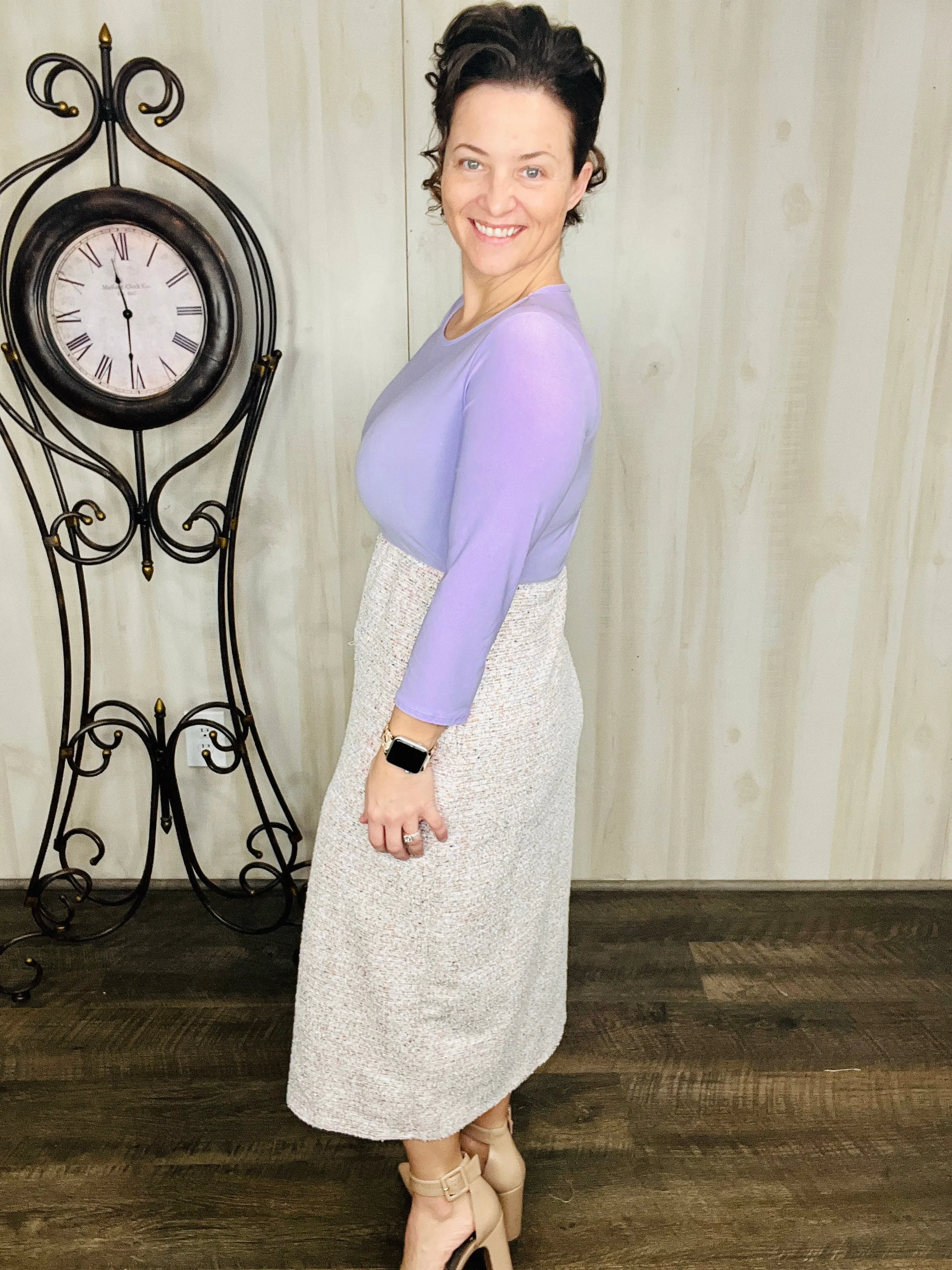 Winter to Spring Flurries Dress